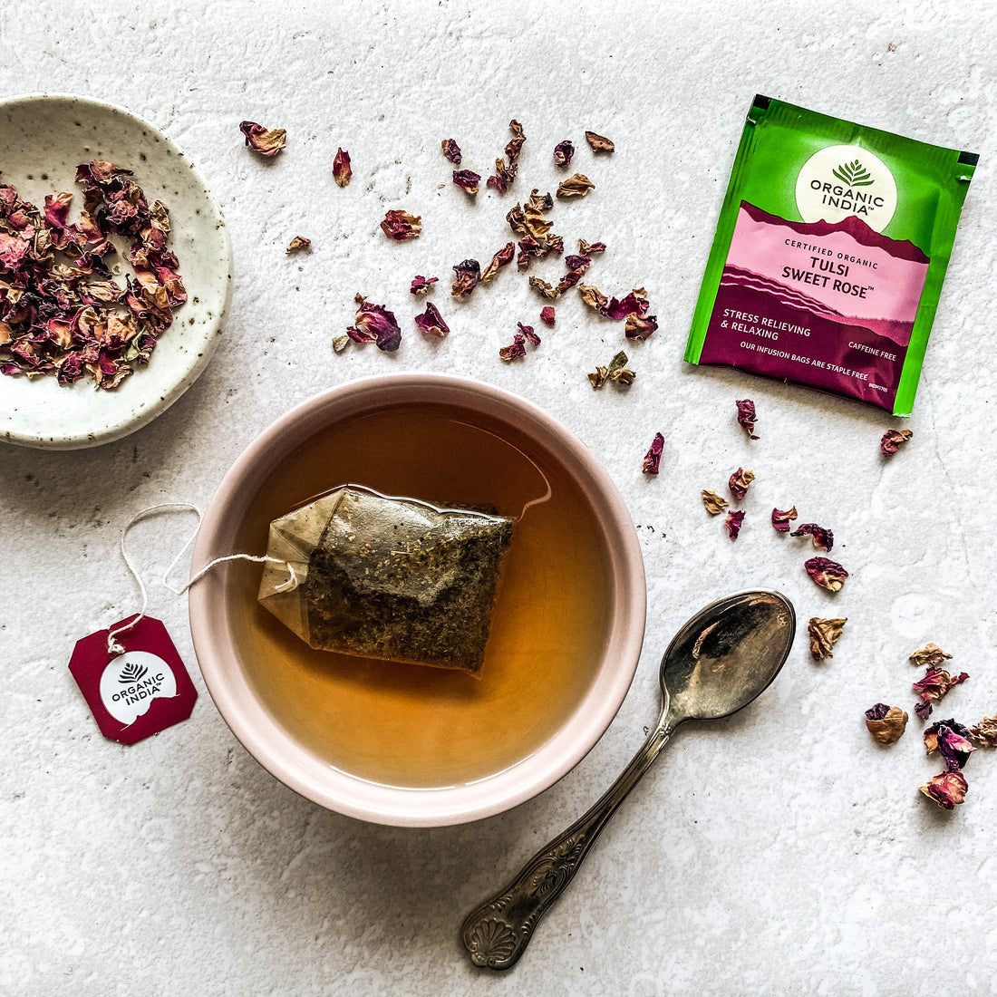 Organic India Tulsi Sweet Rose 25 tea bags