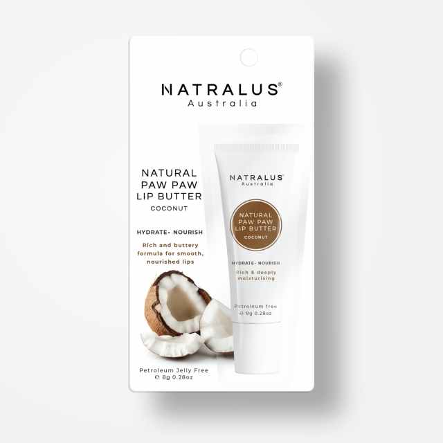 Natralus Natural Paw Paw Lip Butter Coconut 8g