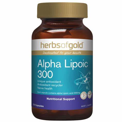 Herbs of Gold Alpha Lipoic 300 60 Veg Capsules