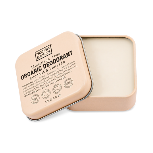Noosa Basics Deodorant Tin - Coconut & Vanilla 50g