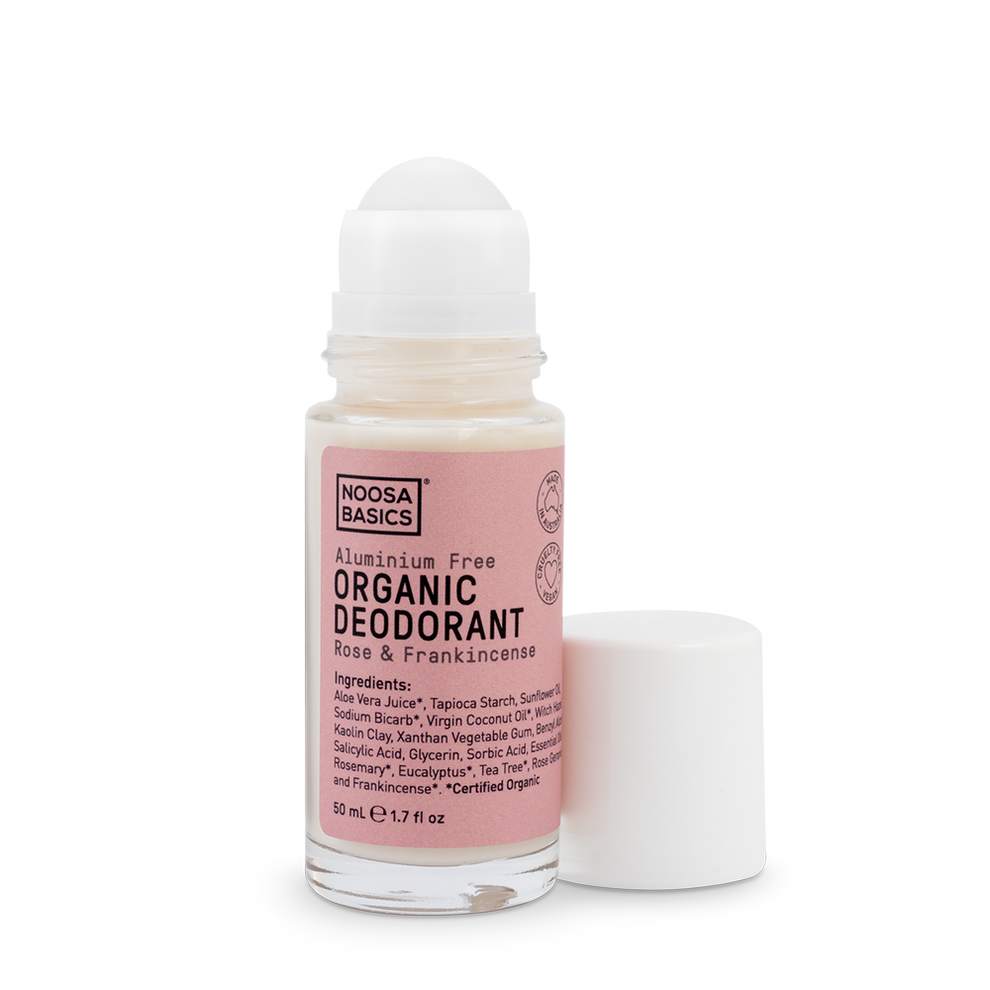 Noosa Basics Deodorant Roll On - Rose & Frankincense 50ml – Cherish Health