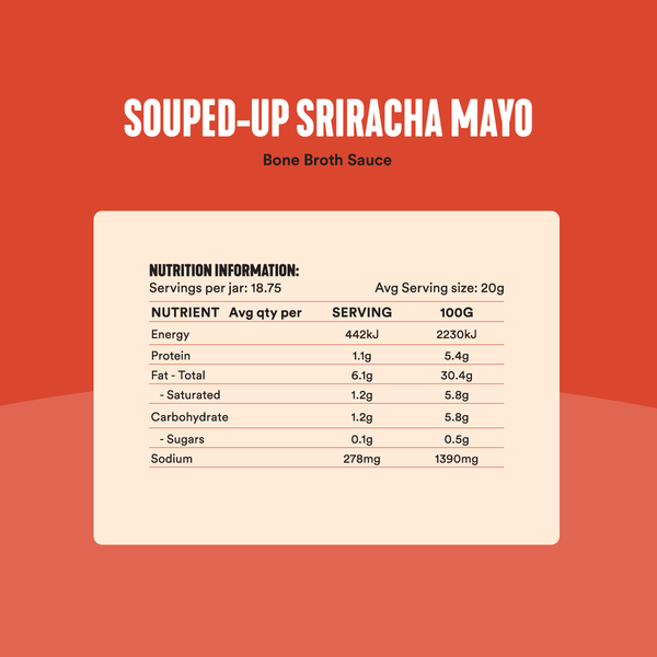 GEVITY Rx Bone Broth Sauce Souped-Up Sriracha Mayo 375mL