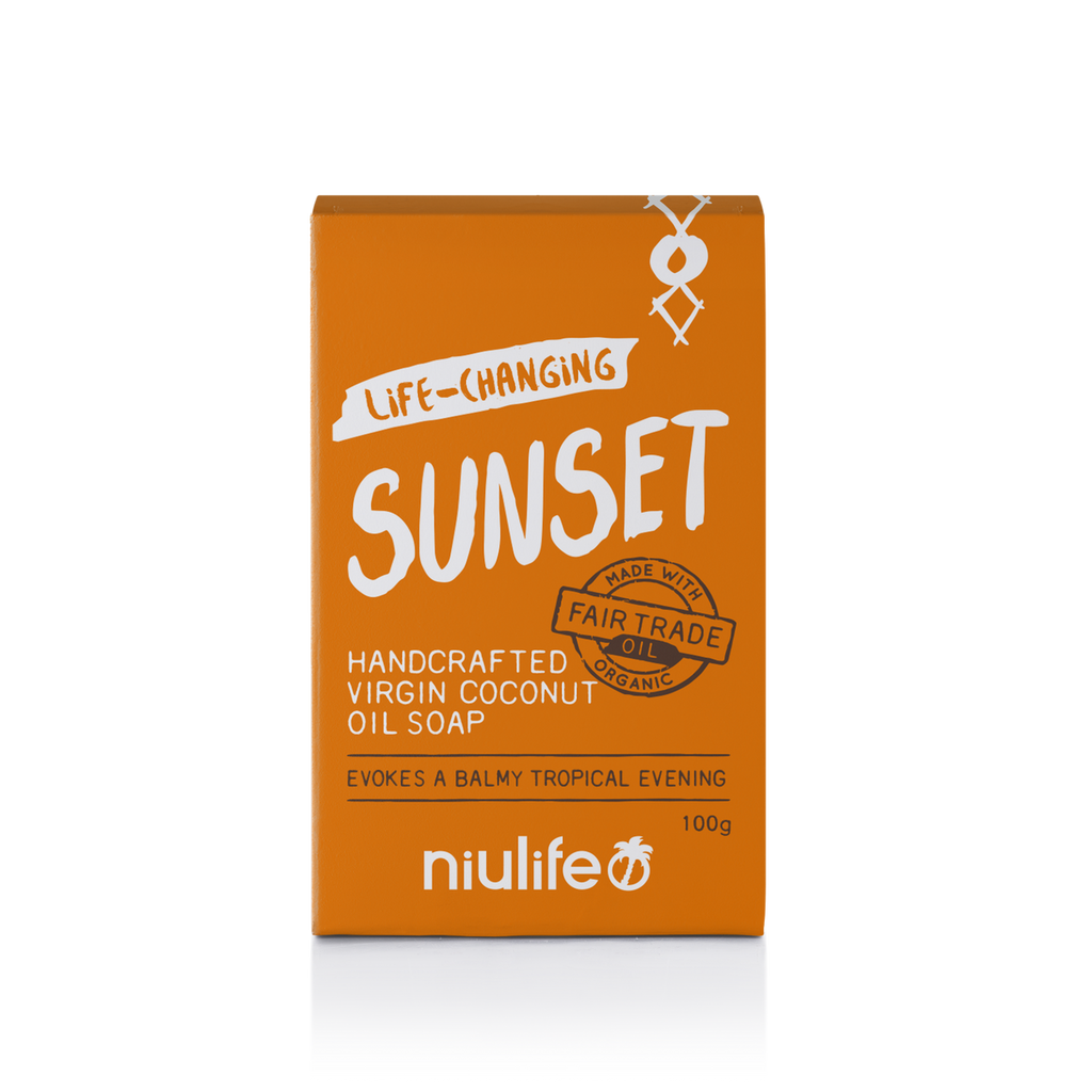 Nuilife Coconut Oil Soap- Sunset 100g