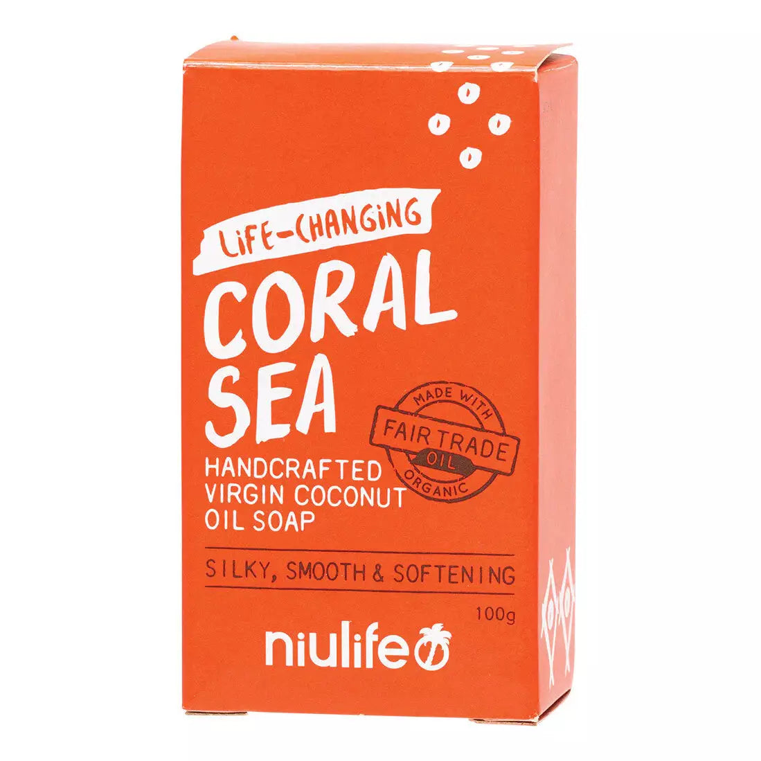 Nuilife Coconut Oil Soap- Coral Sea 100g