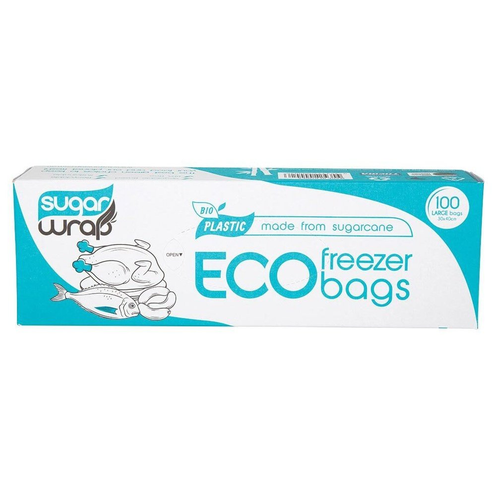 SUGAR WRAP Eco Freezer Bags Large x100
