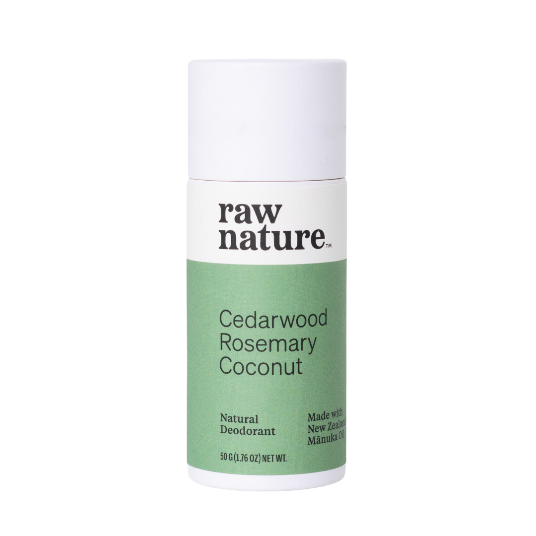 Raw Nature Natural Deodorant Stick Cedarwood & Rosemary 50g