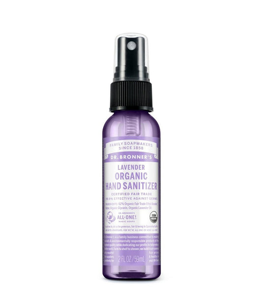 Dr Bronner's Organic Hand Sanitizer Lavender 59ml