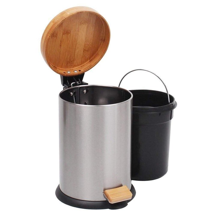 White Magic Eco Basics Bamboo Rubbish Bin 3L
