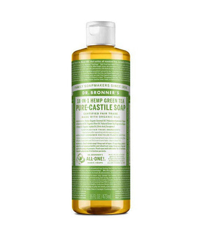 Dr Bronner's Liquid Soap - Green Tea (473ml)