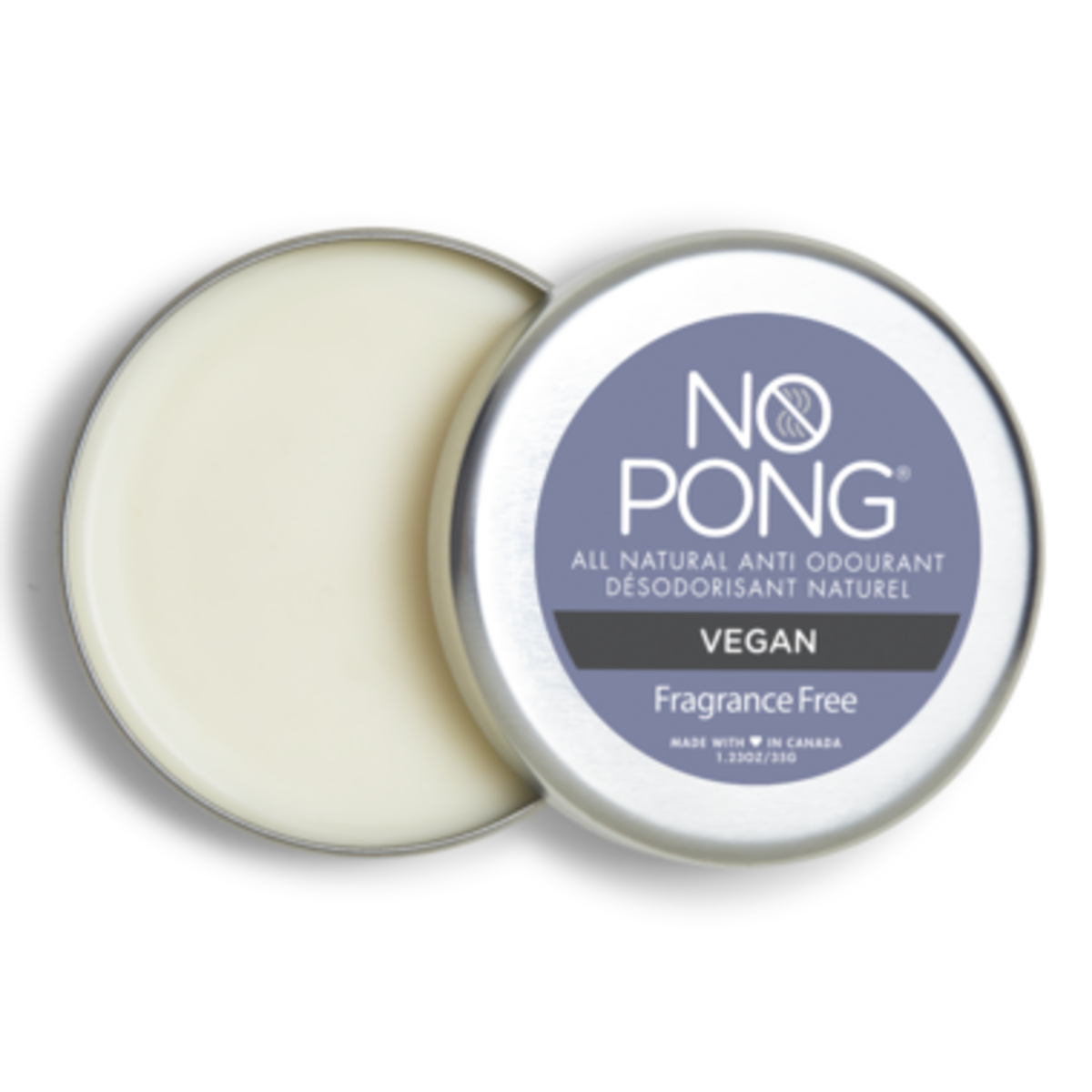 No Pong Fragrance Free Vegan 35g