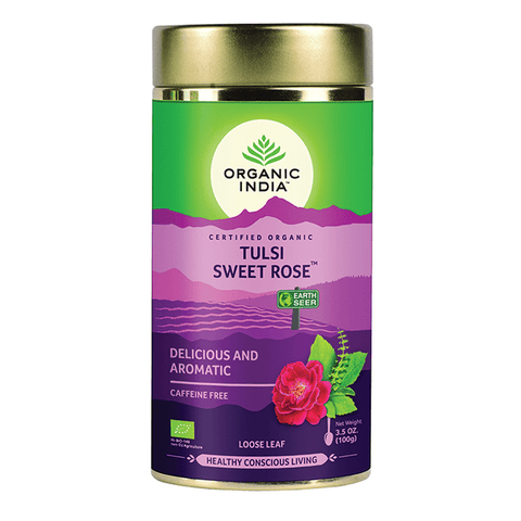 Organic India Tulsi Sweet Rose Loose Leaf 100g