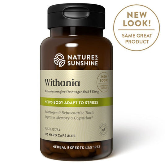 Natures Sunshine Withania 355mg 100 Capsules